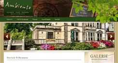 Desktop Screenshot of galeriecafe-ambiente.de