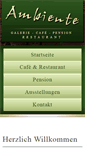 Mobile Screenshot of galeriecafe-ambiente.de